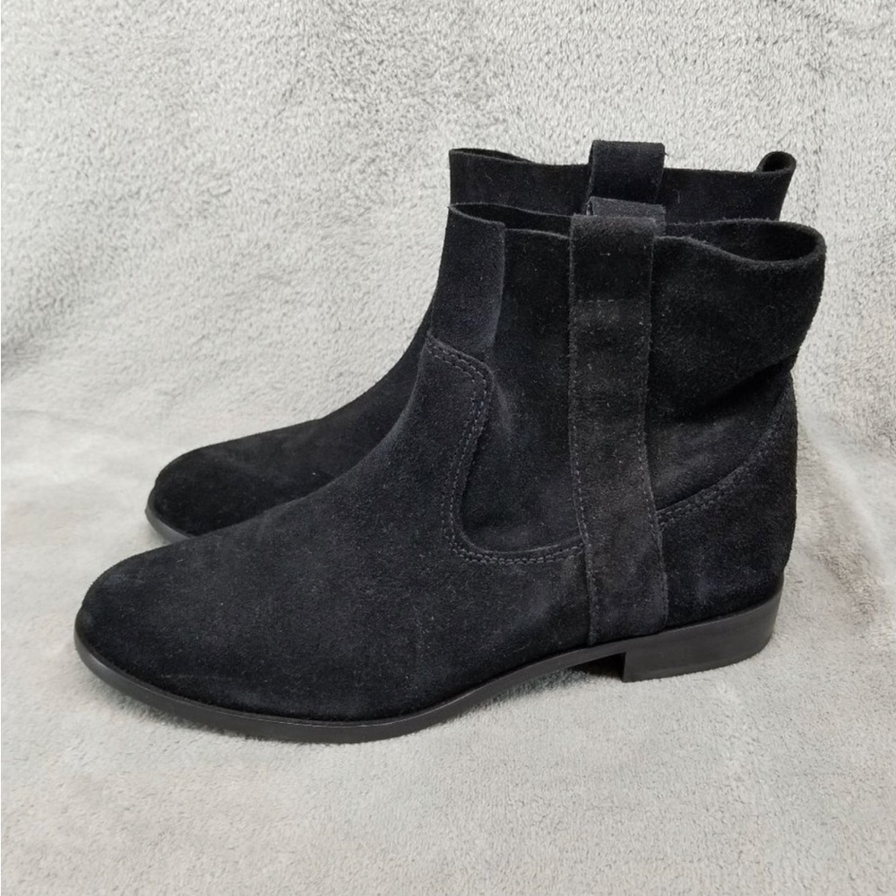 Gianni Bini Black Suede Ankle Booties Women's 8.5 M